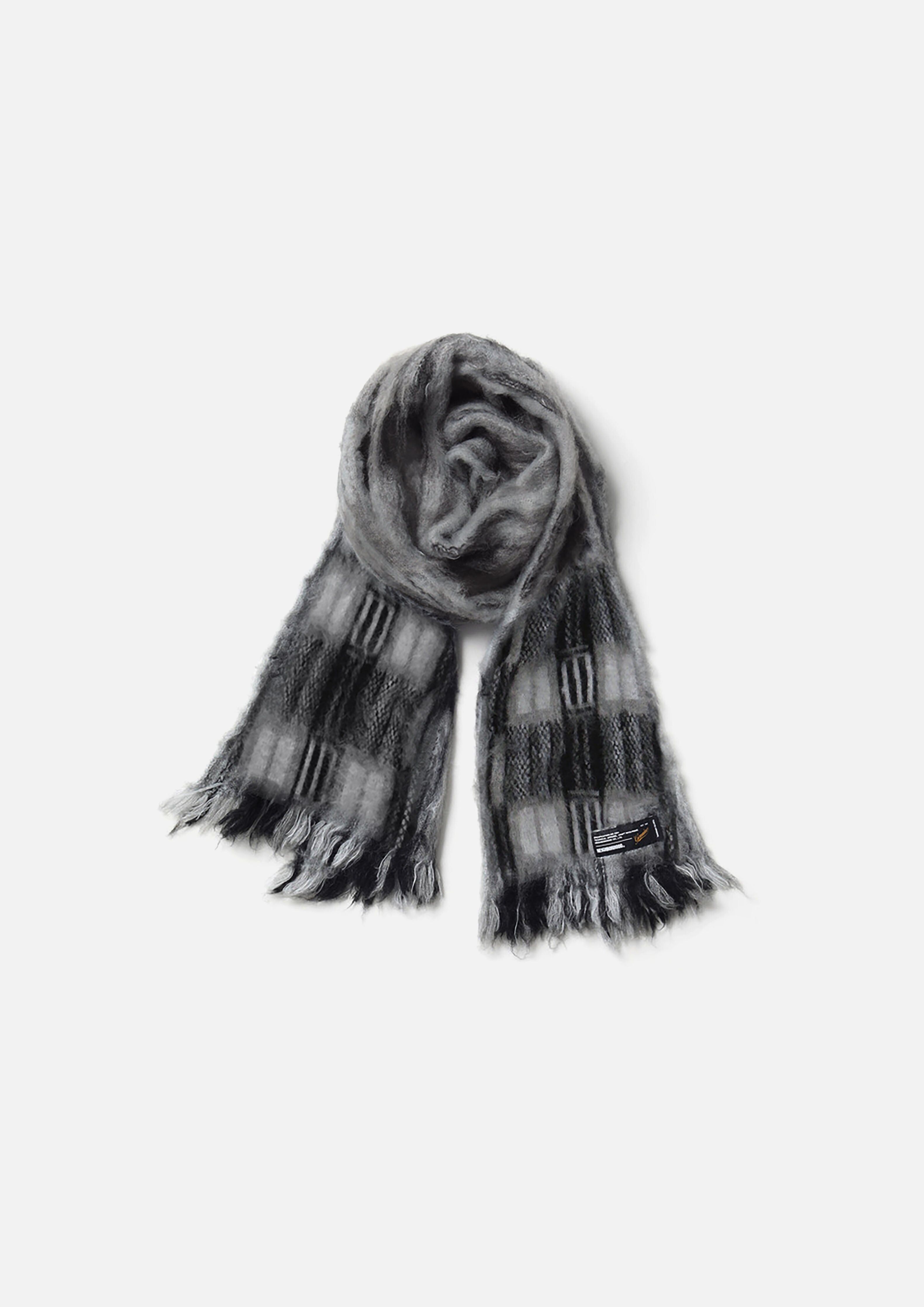 小物 NEIGHBORHOOD MOHAIR CHECK MUFFLER 25AW 代購商品』2025AW NEIGHBORHOOD NBHD 圍巾252FUNH-AC01
