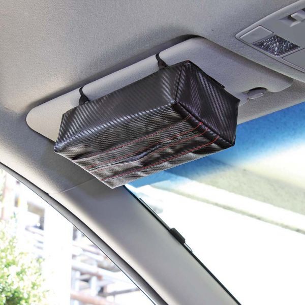 日本 NAPOLEX CARBON紋 多功能面紙盒 FIZZ-1017