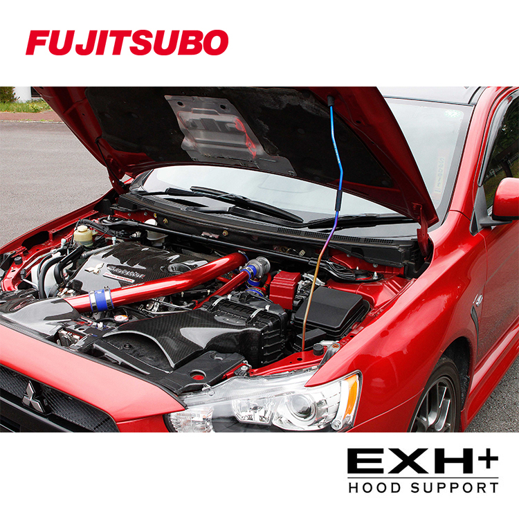 FUJITSUBO 藤壺 EXH+ 鈦金屬引擎蓋頂桿 LANCER EVO X EVO 10代