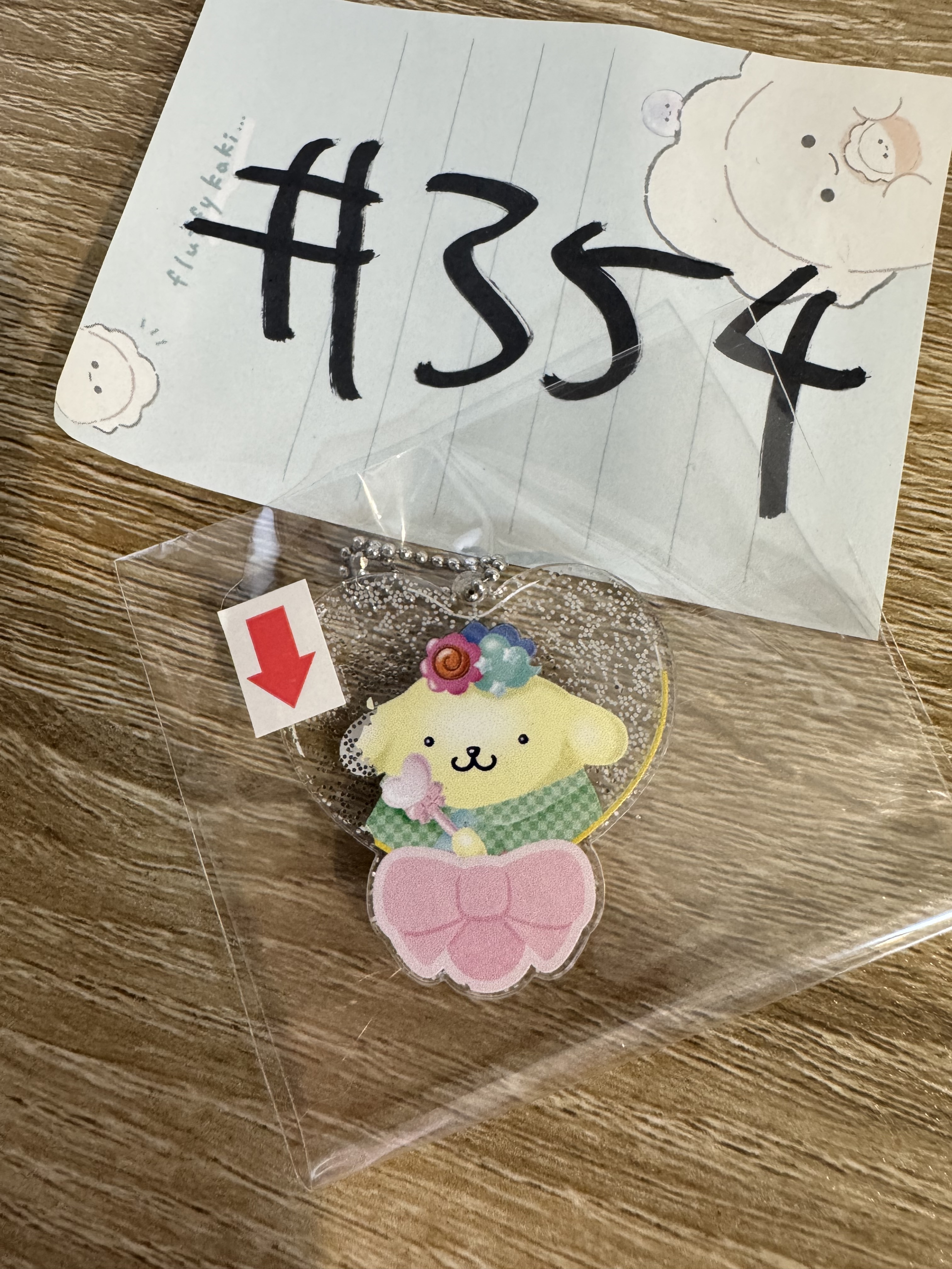 Sanrio 布甸狗 掛件 瑕#354