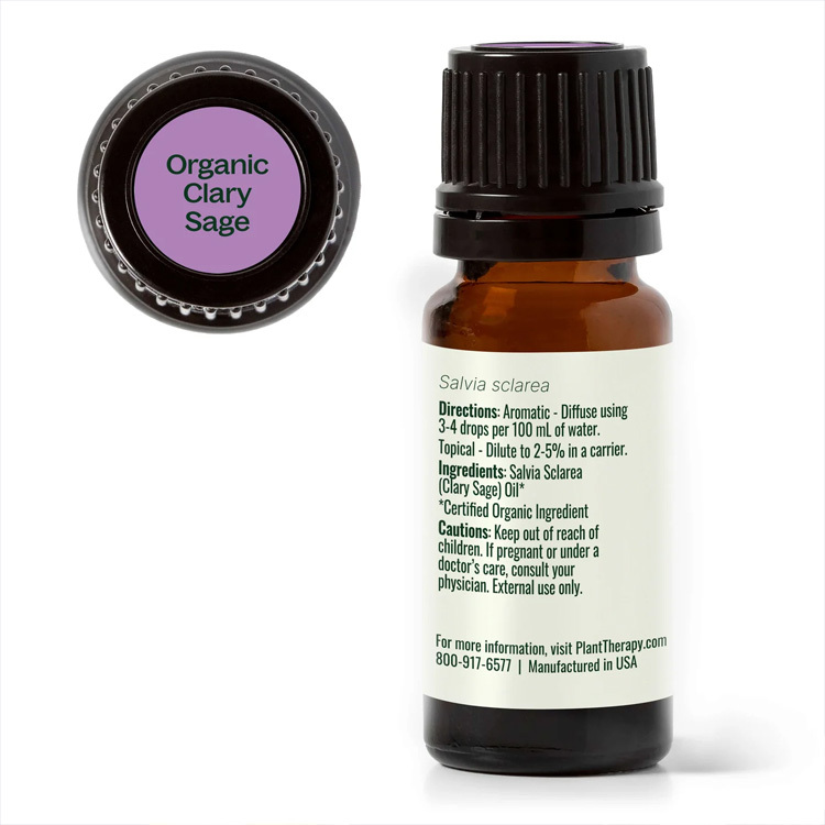 Plant Therapy 有機快樂鼠尾草Clary Sage 精油(兒童安全)-10 ml