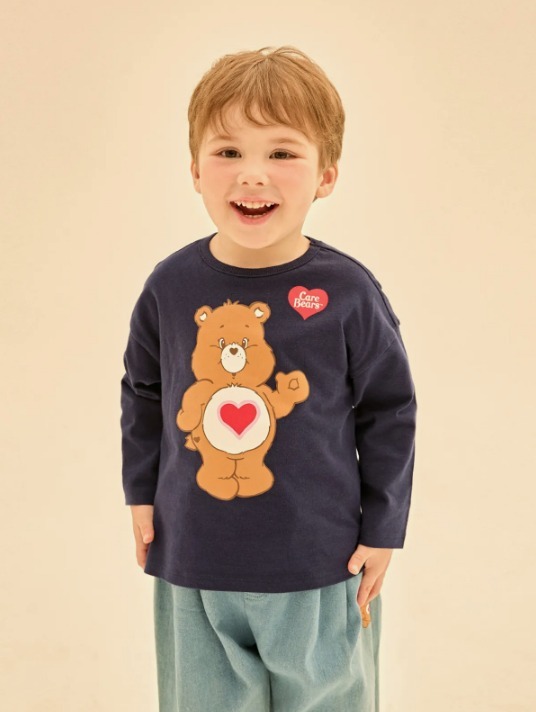 韓國 CARE BEARS TENDERHEART BEAR 長袖TEE｜男女裝