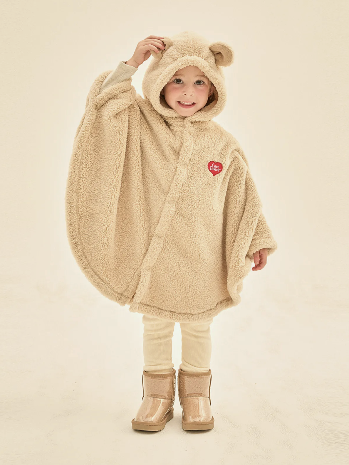 韓國 CARE BEARS 毛毛連帽披肩 | 男女裝