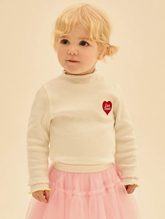 韓國 CARE BEARS 木耳邊長袖TEE｜女裝