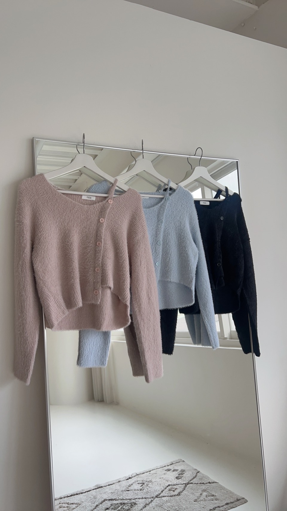 水貂毛設計感毛衣 3colors