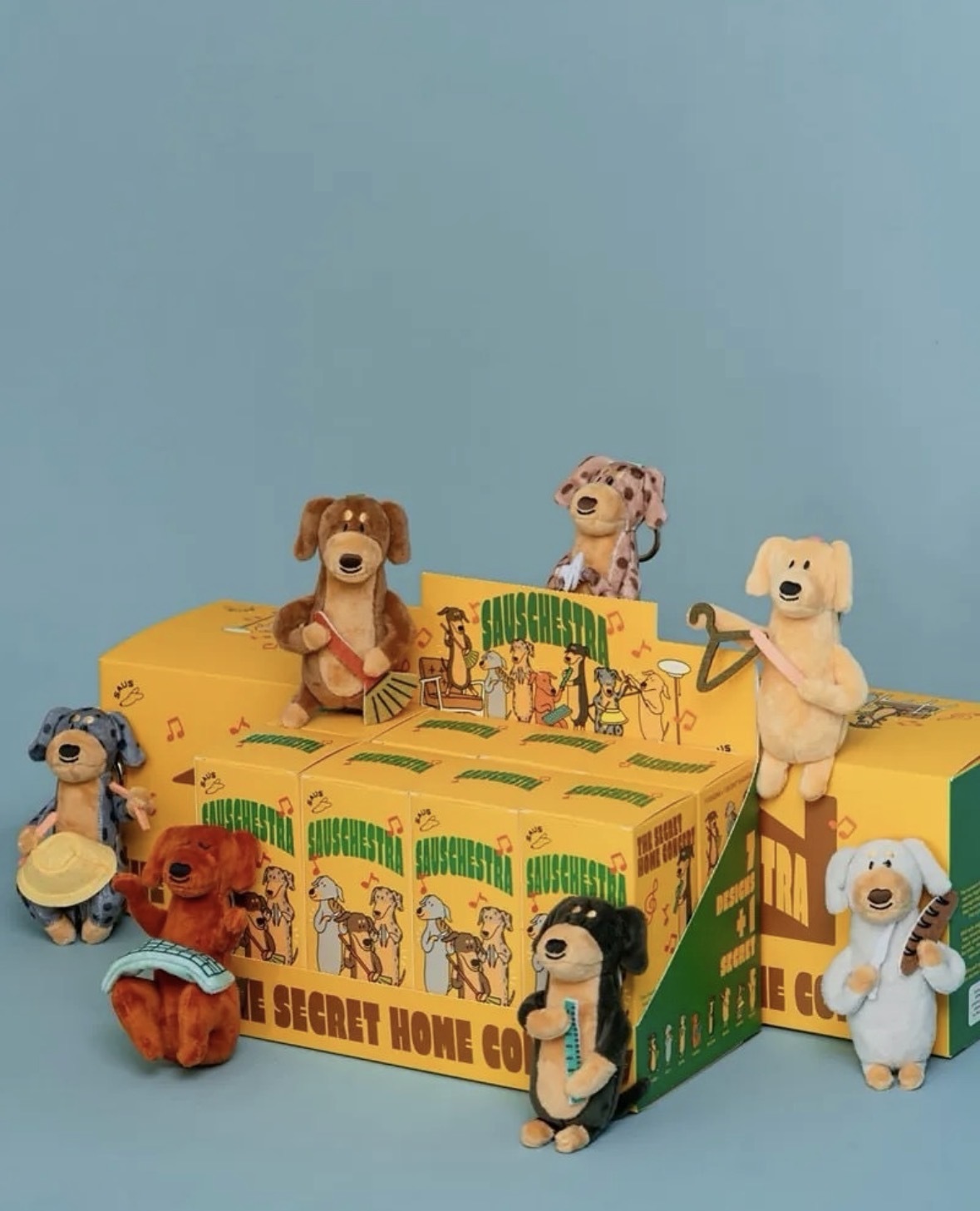 （預購）泰國爆紅🔥Benkoff Cafe Sauschestra 臘腸狗 吊飾 盲盒