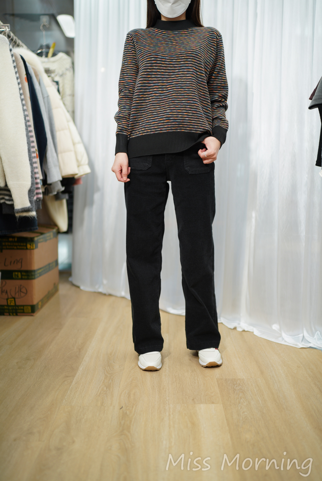 密針彩色條子衫(14966)