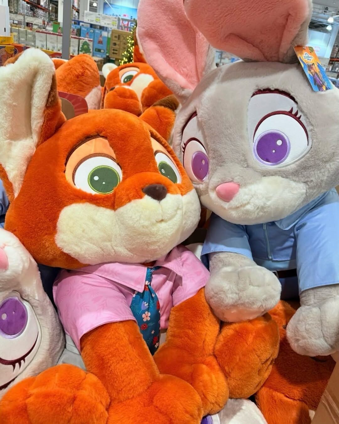 動物方城市 尼克茱蒂 大玩偶 內含毛毯 80cm