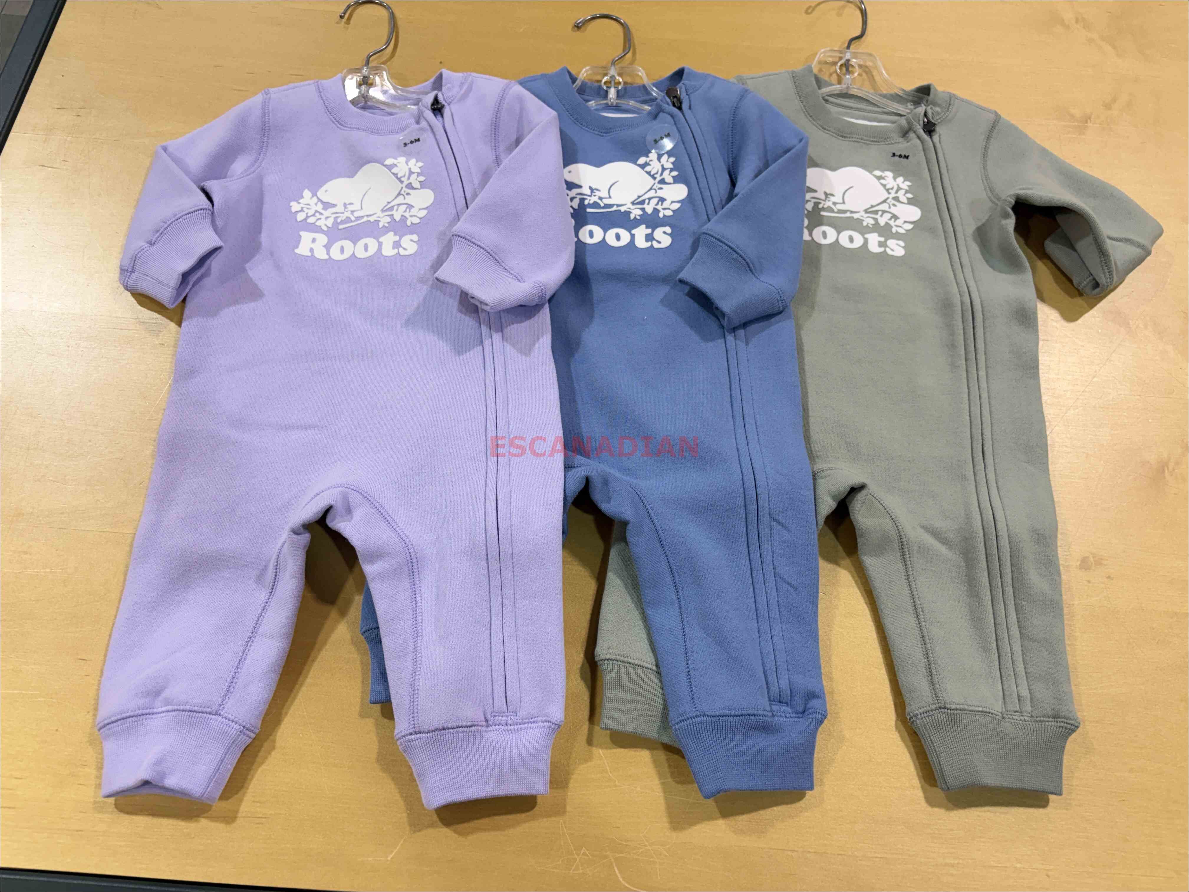 Baby ROOTS 經典款 海狸 刷毛 包屁衣 (3色)