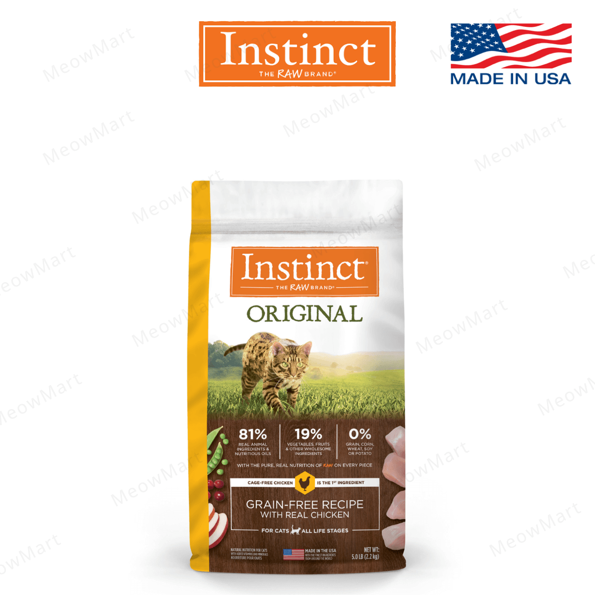 Instinct 無穀物貓糧 - 雞肉 5lbs
