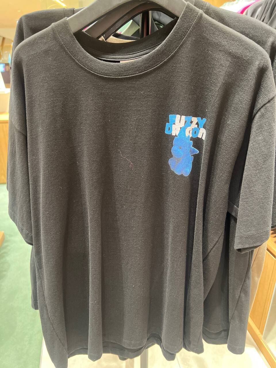 [K] ADLV BLACK FUZZY FONT DRAGON S/S T-SHIRT, ADLV24SS-SSAFFD-BLK (KAV107)