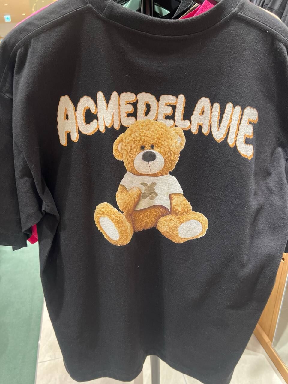 [K] ADLV BLACK RABBIT BEAR S/S T-SHIRT, ADLV24SS-SSARTB-BLK (KAV111)