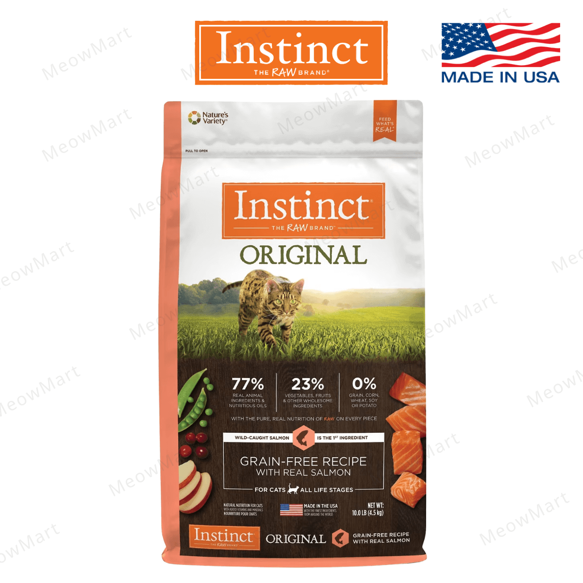 【限定8折】Instinct 無穀物貓糧 - 三文魚 10lbs