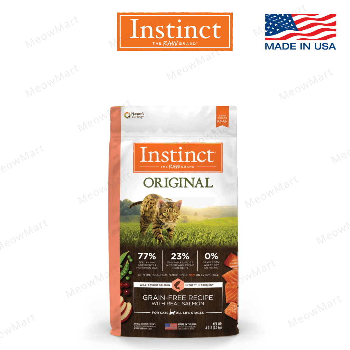 Instinct 無穀物貓糧 - 三文魚 4.5lbs