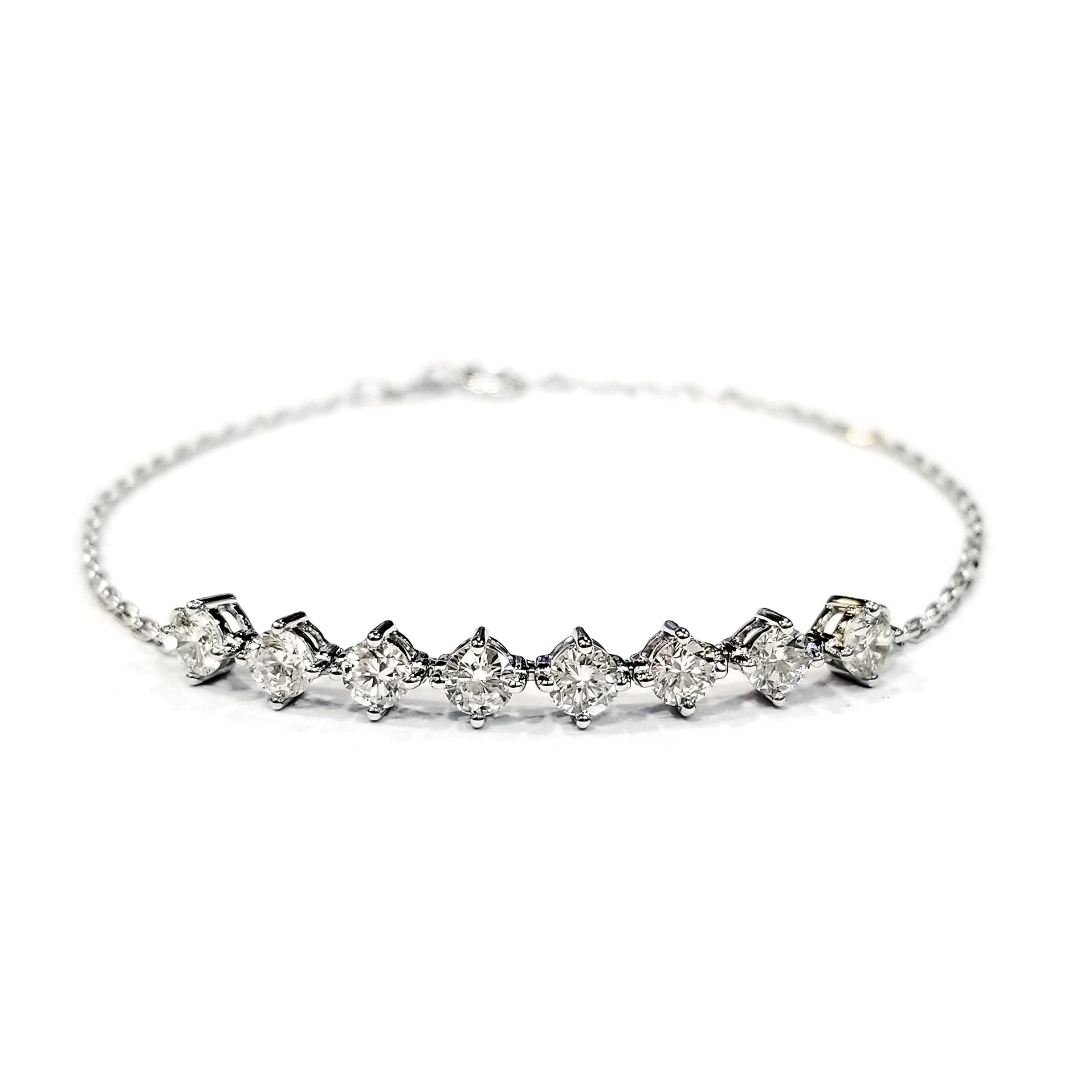 9K白金 實驗室培育鑽石手鏈