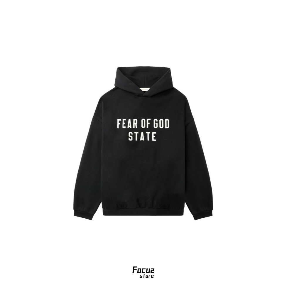 【Focus Store】預購 FOG Essentials FW25 90S Fit Fleece Hoodie "Jet Black" 黑色