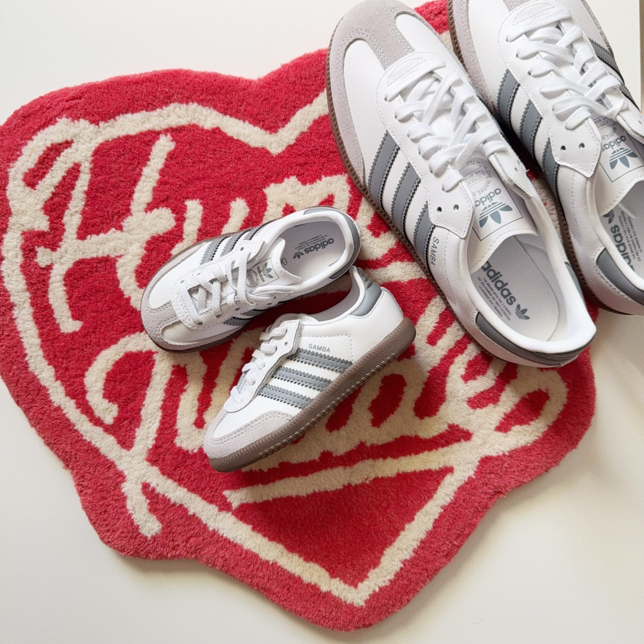 Adidas Originals Samba CF 日本限定 水泥灰 白色 魔鬼氈 小童 中童 童鞋 JQ3195 JQ2841