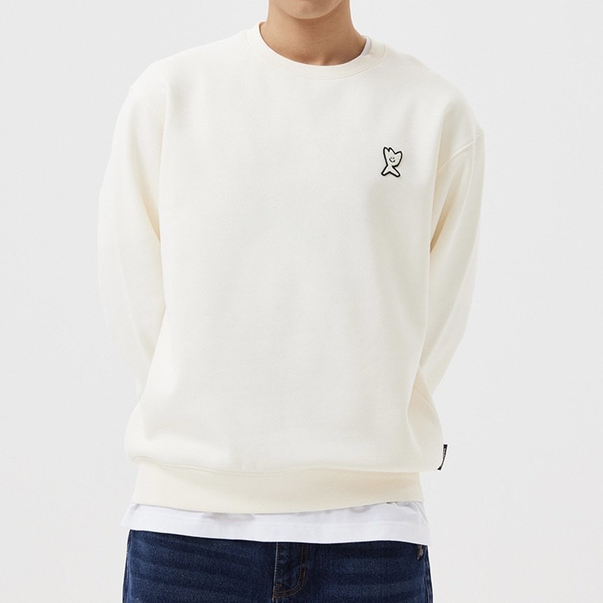 韓國 Wacky Willy 小飛人 刺繡logo 大學T