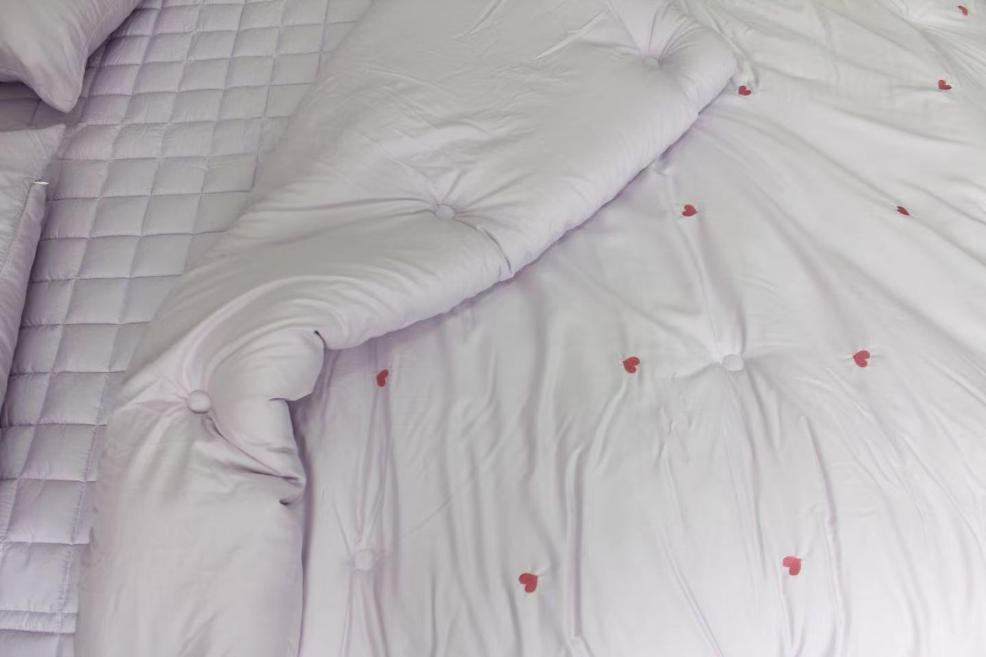 KQ5203 晚安小心心 莫代爾(天絲吊卡) - 紫色