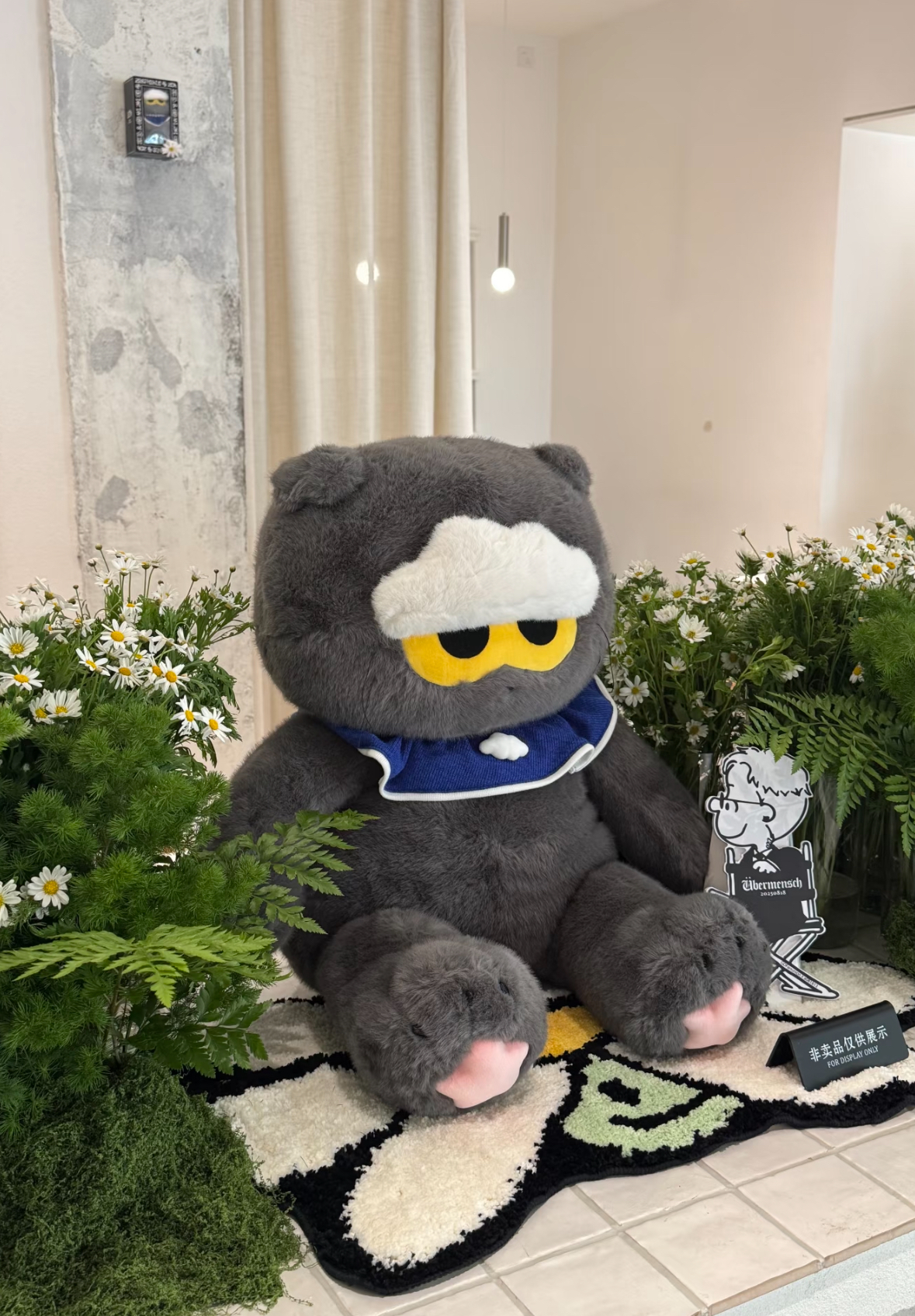 代購-<權志龍 G-Dragon GD周邊>Zo&friends Zoa 灰貓 大娃 67cm