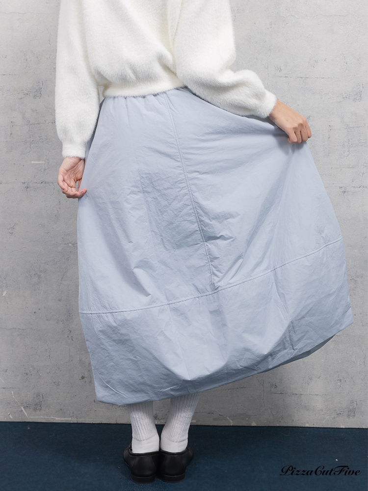 泡泡鋪棉中長裙 PizzaCutFive PCF253492034