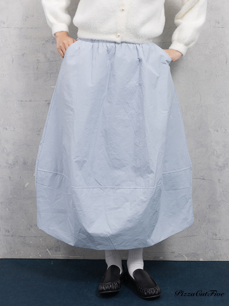 泡泡鋪棉中長裙 PizzaCutFive PCF253492034