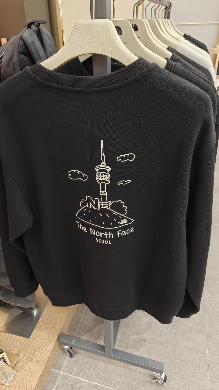 [K] THENORTHFACE BLACK M'S SEOUL EDITION SWEATSHIRTS, NM5MQ58C-BLK (KTNF60)