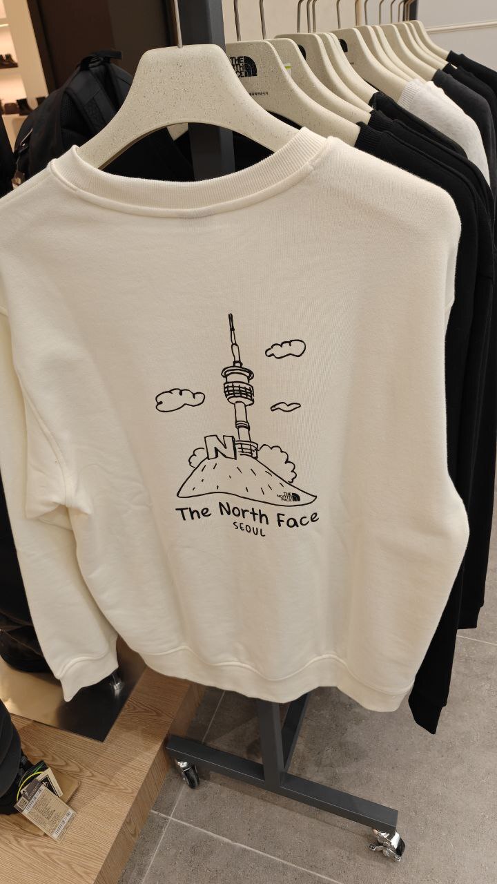 [K] THENORTHFACE CREAM M'S SEOUL EDITION SWEATSHIRTS, NM5MQ58A-CRE (KTNF61)