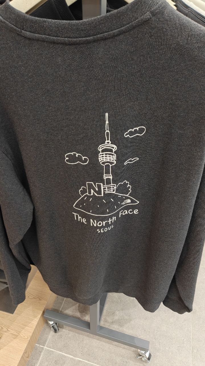 [K] THENORTHFACE CHARCOAL M'S SEOUL EDITION SWEATSHIRTS, NM5MQ58B-CHC (KTNF62)