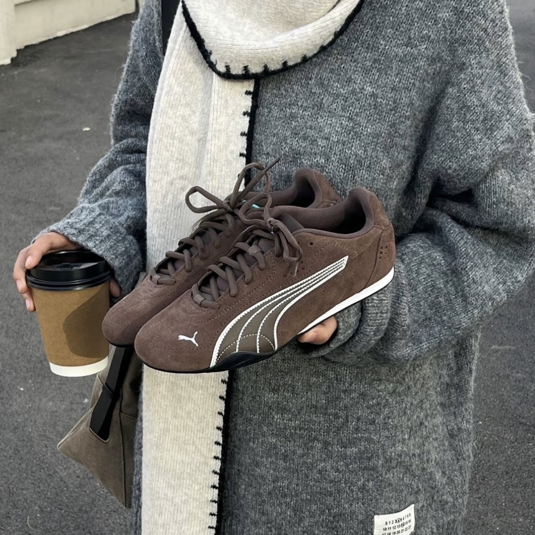 PUMA CATCH SD 摩卡棕 咖啡可可 復古 賽車鞋 薄底鞋 男女同款 402681-05