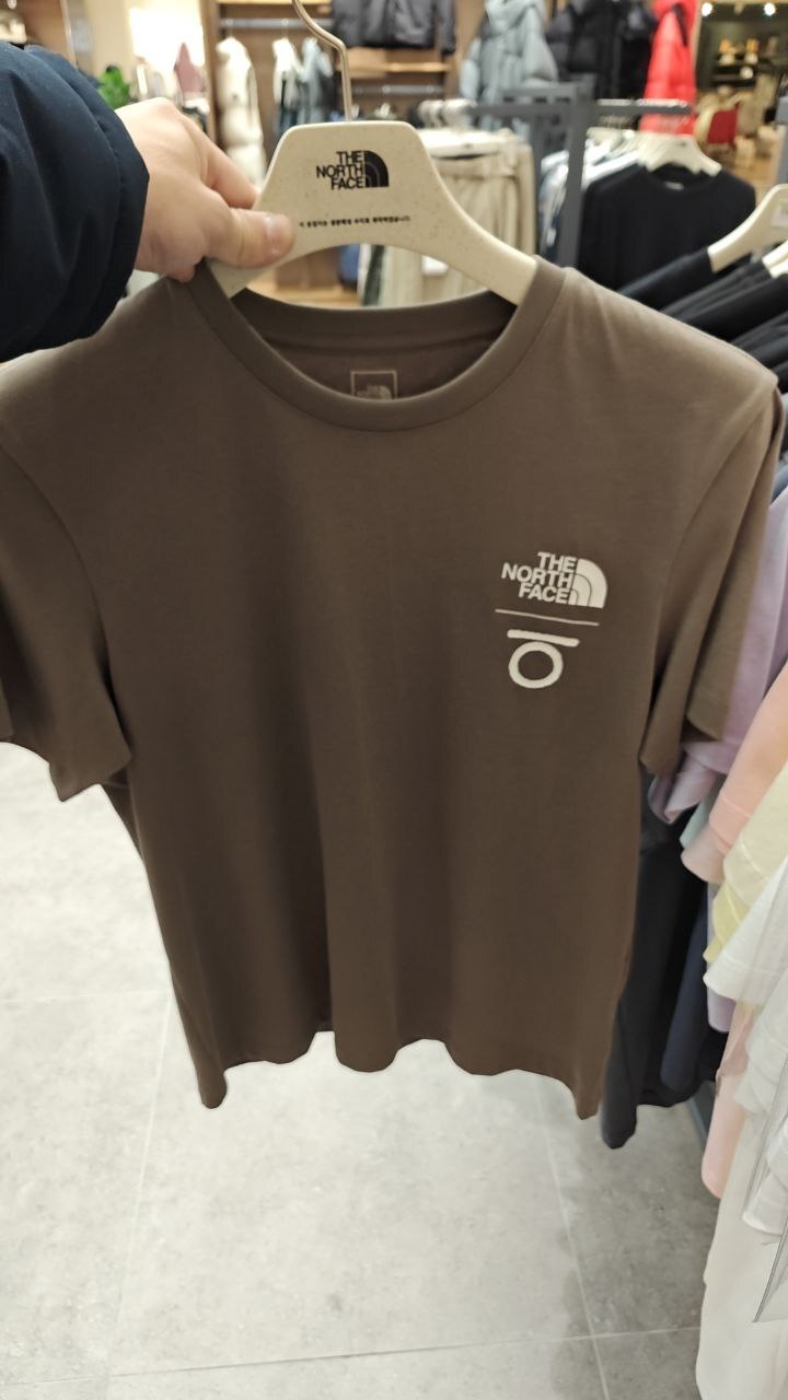 [K] THENORTHFACE BROWN HANGEUL S/S R/TEE 2, NT7UR62C-BRW  (KTNF66)
