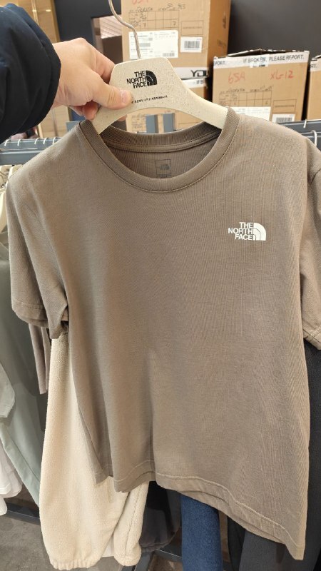 [K] THENORTHFACE BROWN COTTON BASIC S/S R/TEE 3, NT7UQ49D-BRW (KTNF67)