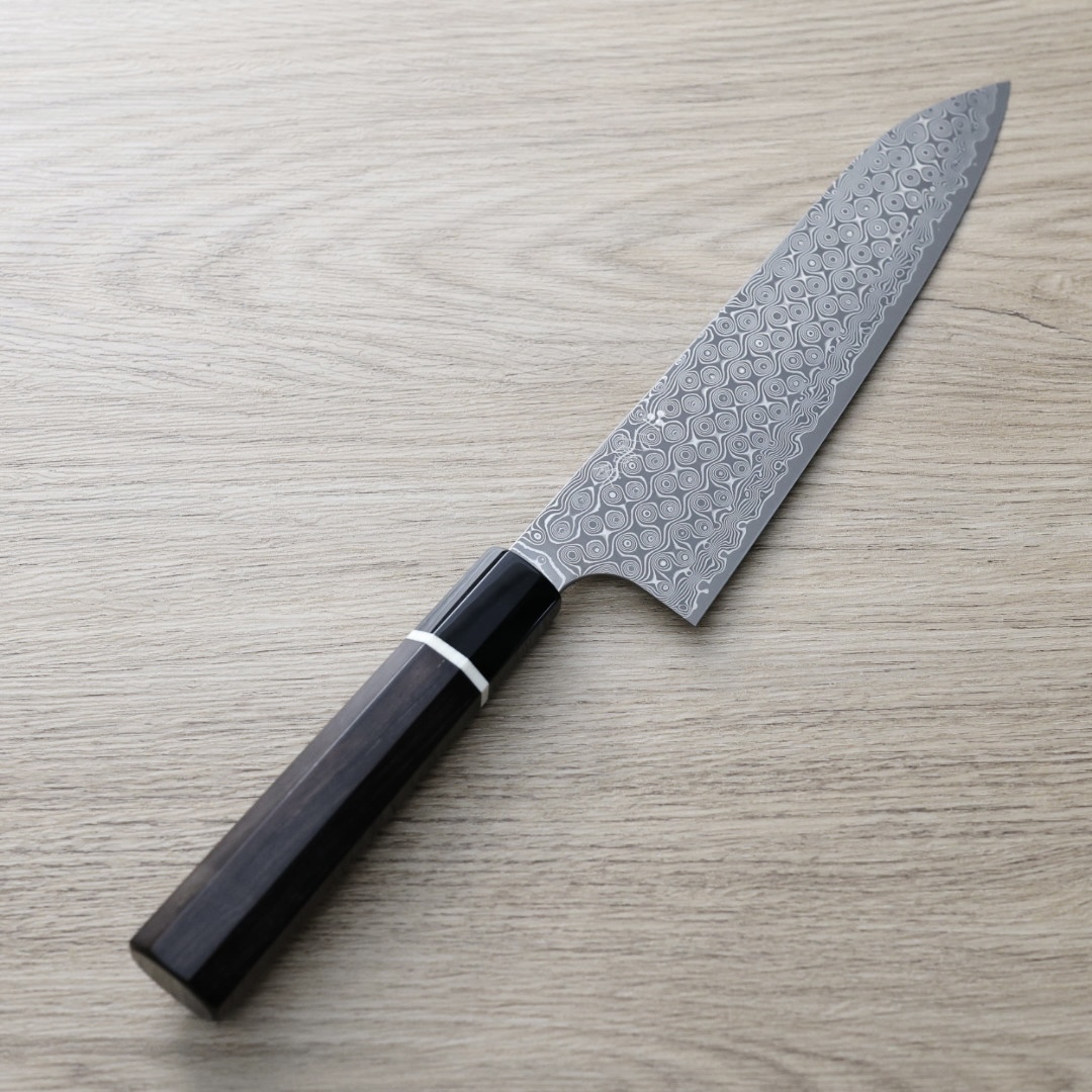 二唐刃物 牛刀 210mm SG2粉末HSS鋼 暗紋