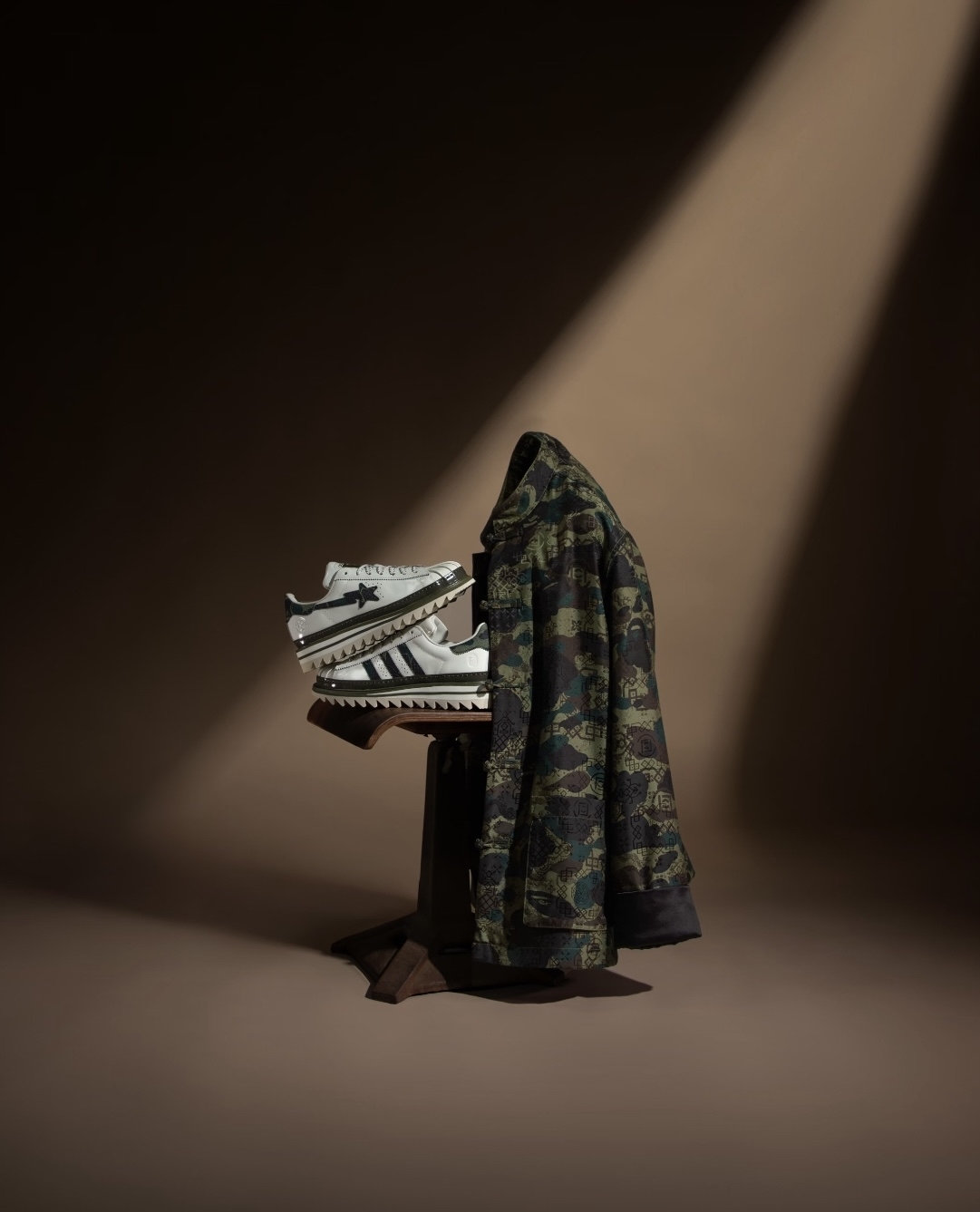 代購-CLOT x BAPE x adidas originals SUPERSTAR 三方聯名  “Green Camo” 綠迷彩  KJ1473