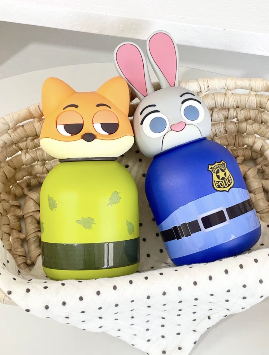 Disney 迪士尼 動物方程式 朱迪 尼克 豹警官 閃電 公仔 保溫杯