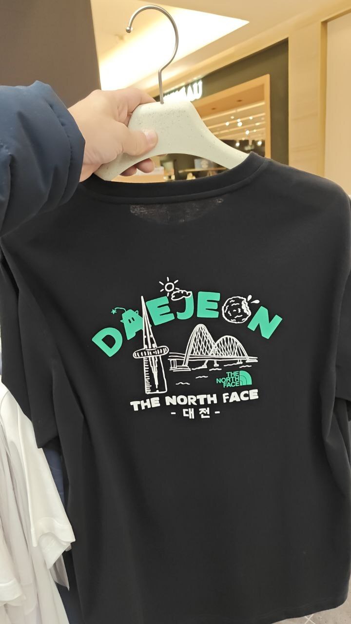 [K] THENORTHFACE BLACK TNF DAEJEON EDITION S/S R/TEE, NT7UQ88B-BLK (KTNF79)