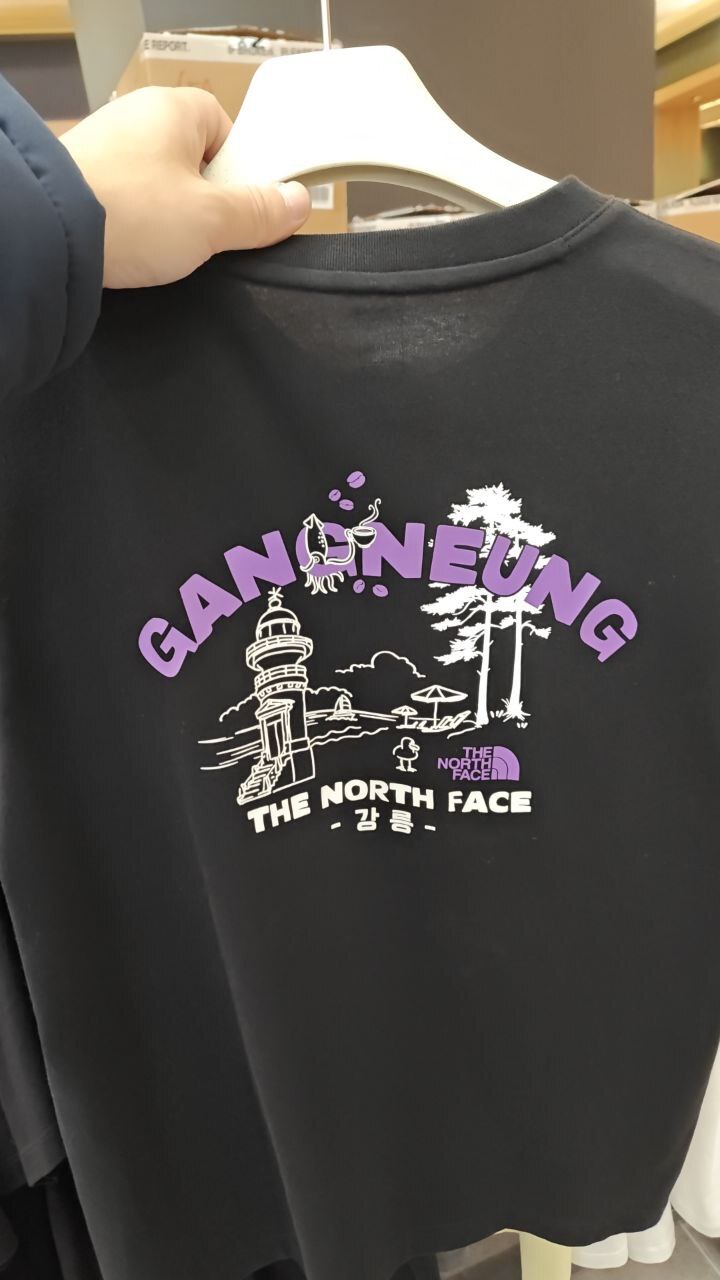 [K] THENORTHFACE BLACK TNF GANGNEUNG EDITIONG S/S R/TEE, NT7UR46A-BLK (KTNF81)