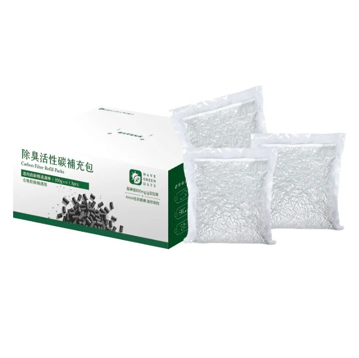 綠綠好日 廚餘機用除臭活性碳補充包 (一盒三包)