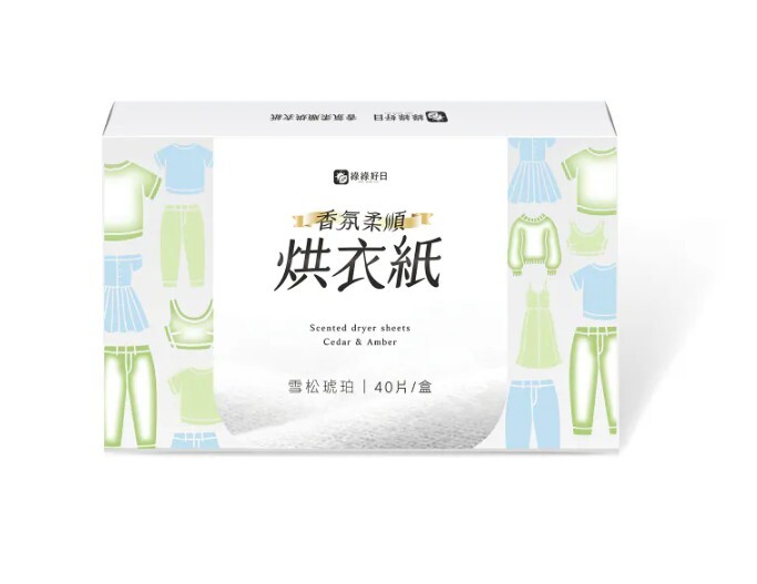 綠綠好日 香氛柔順烘衣紙