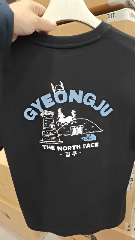 [K] THENORTHFACE BLACK TNF GYEONGJU EDITIONG S/S R/TEE, NT7UR45A-BLK (KTNF87)