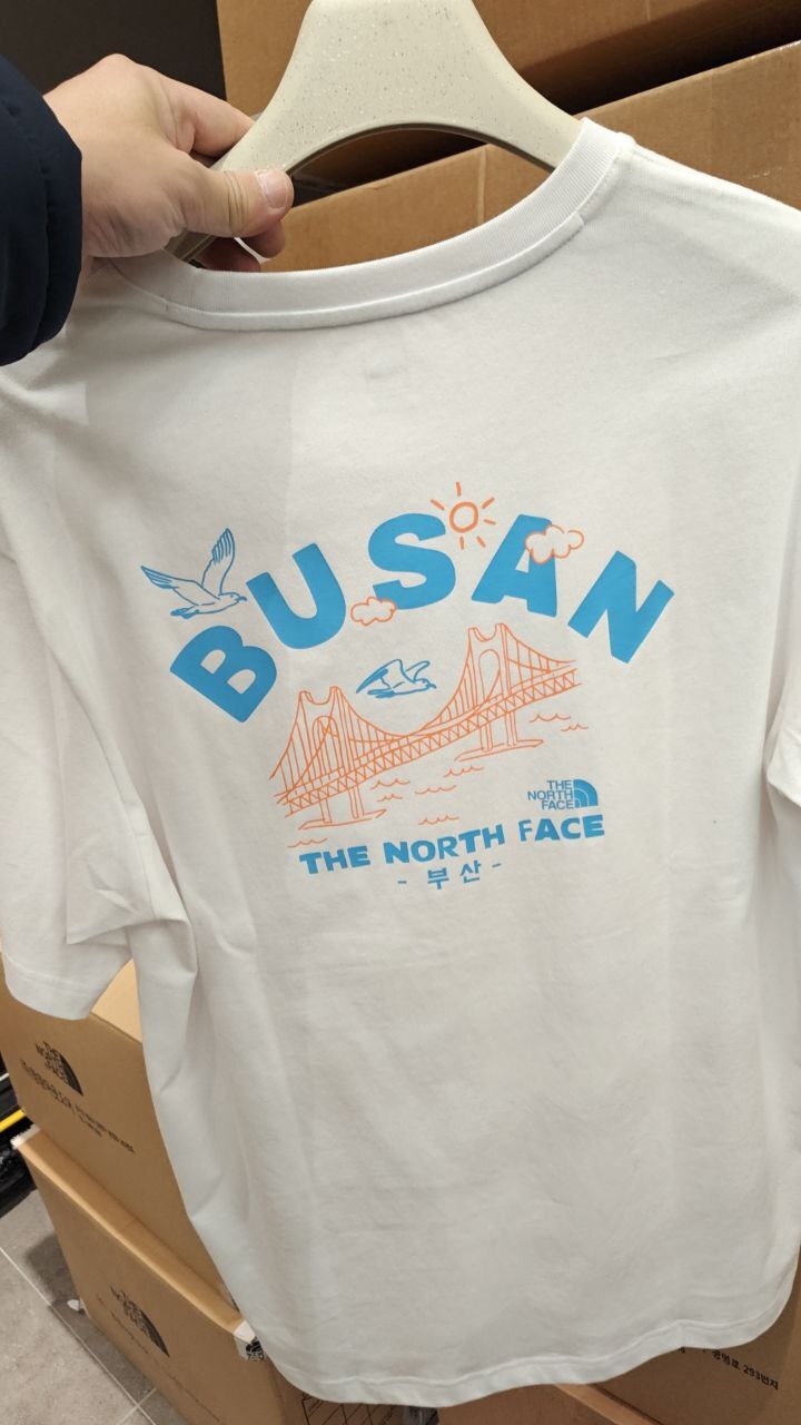 [K] THENORTHFACE OFF WHITE TNF BUSAN EDITION S/S R/TEE, NT7UQ42C-OWH (KTNF89)