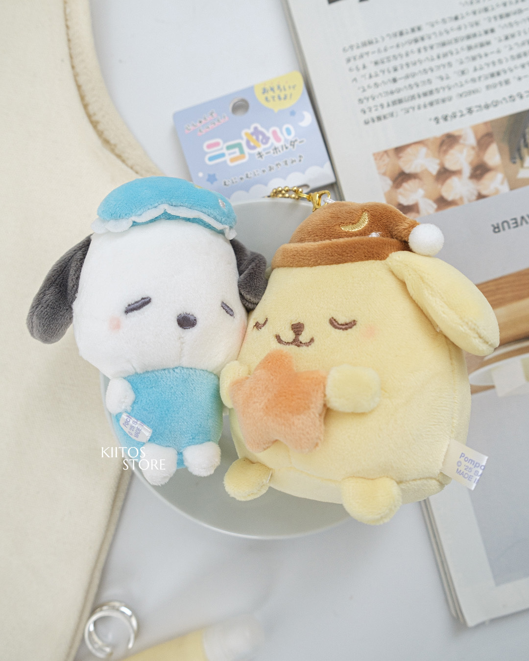 【現貨】日本正版 三麗鷗 SANRIO 三麗鷗好朋友磁吸掛件 布丁狗＆帕恰狗 兩個一組