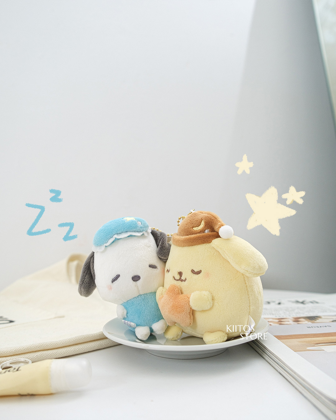 【現貨】日本正版 三麗鷗 SANRIO 三麗鷗好朋友磁吸掛件 布丁狗＆帕恰狗 兩個一組