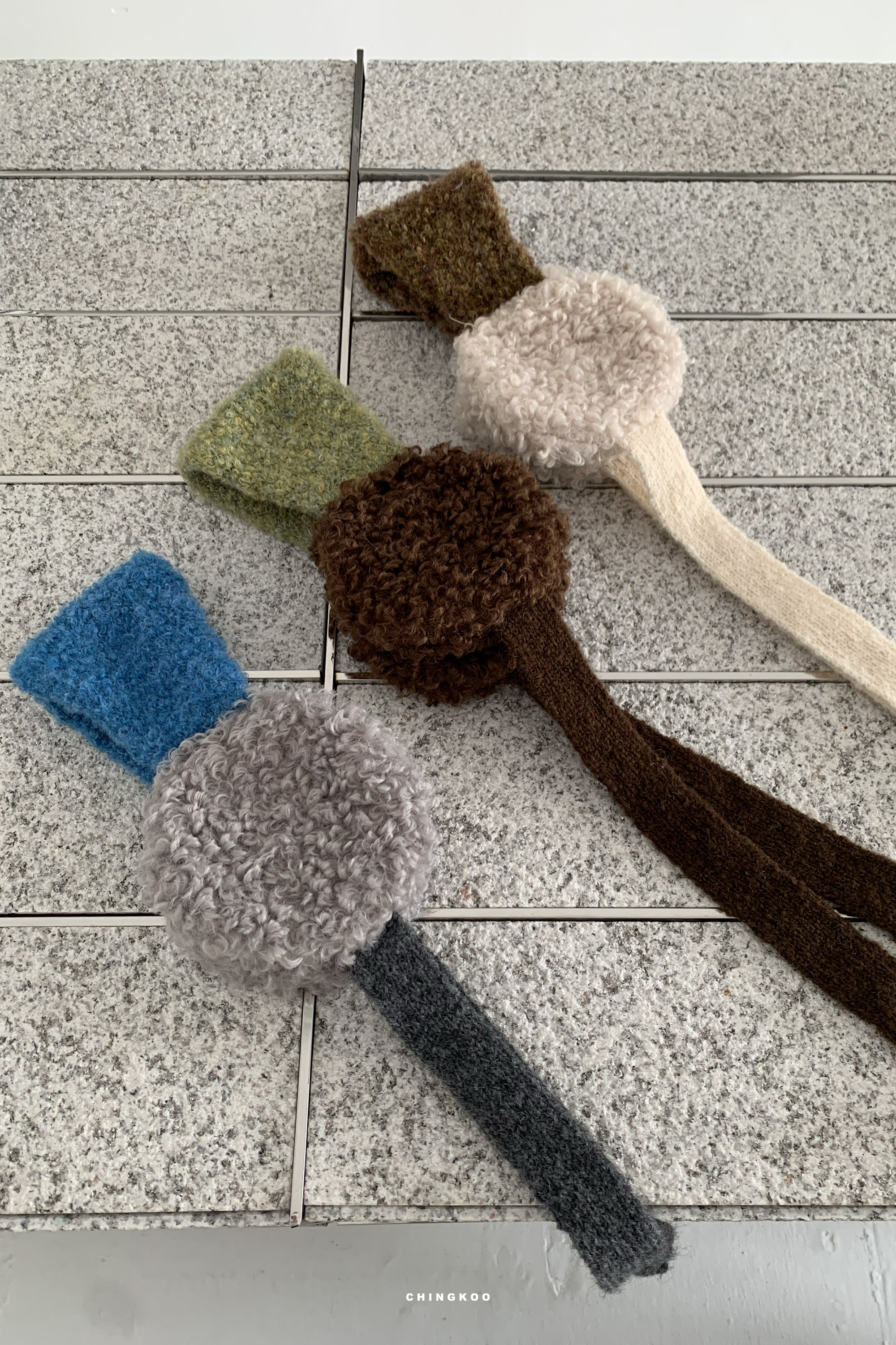 Last Month｜日感小捲毛綁帶耳罩 3色