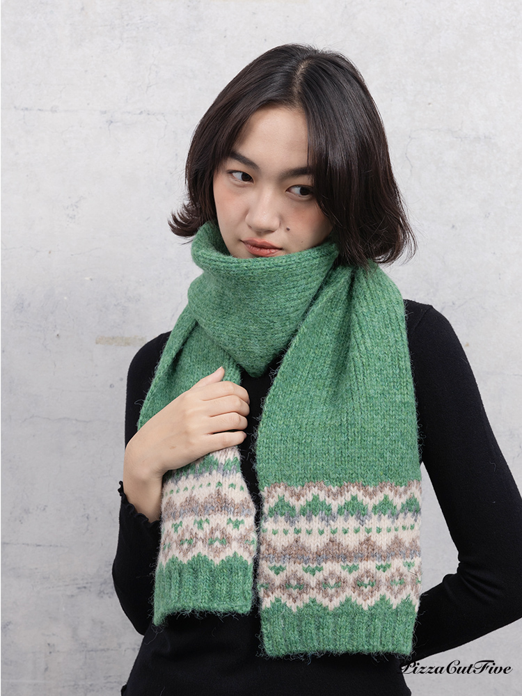 [兩件999]復古圖騰圍巾 PizzaCutFive PCF253631011