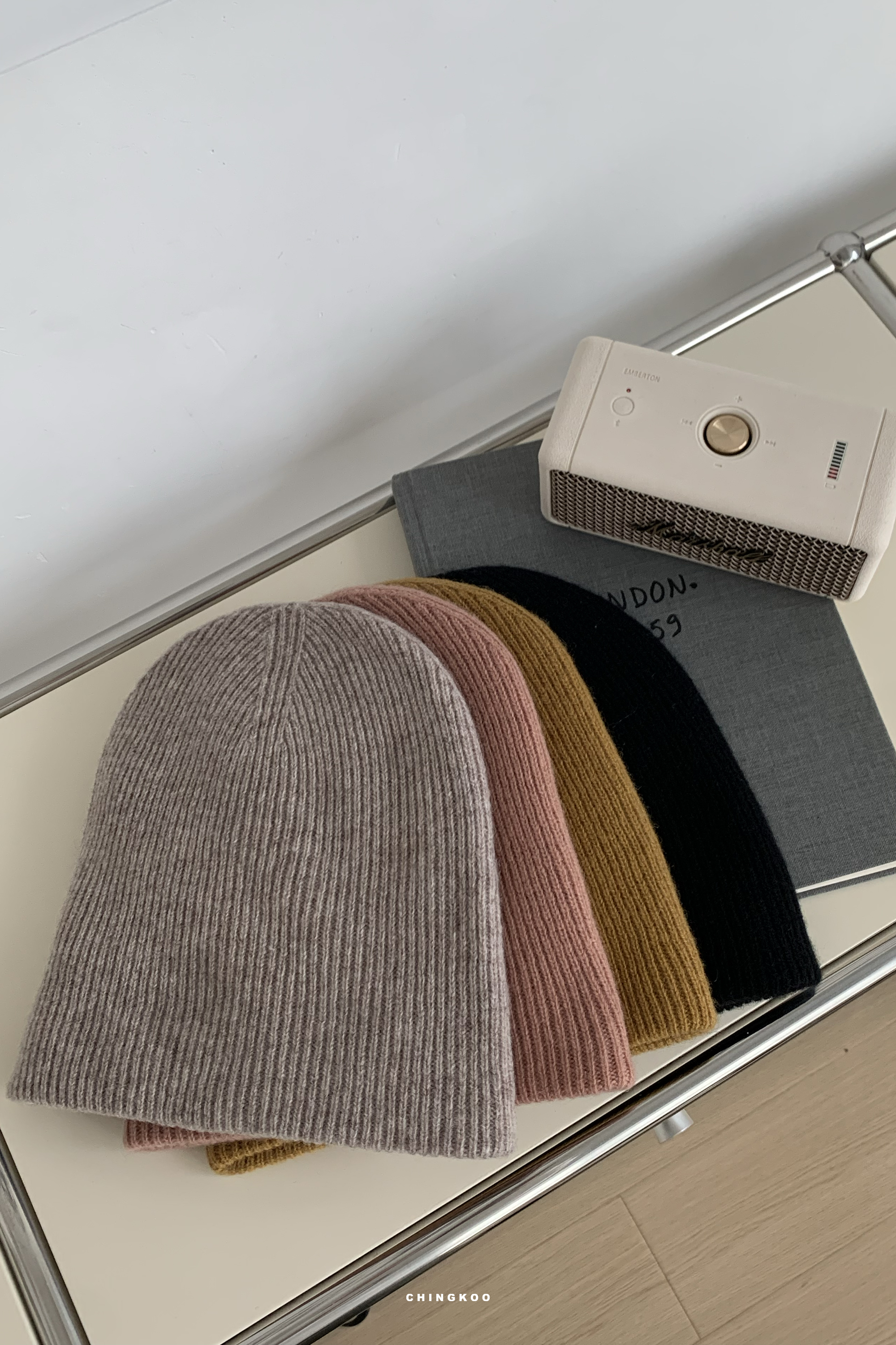 Last Month｜素面撞色2way毛帽 4色