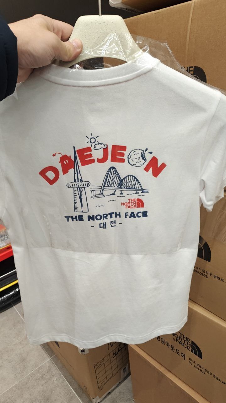 [K] THENORTHFACE WHITE TNF DAEJEON EDITION S/S R/TEE, NT7UQ88A-WHT (KTNF91)