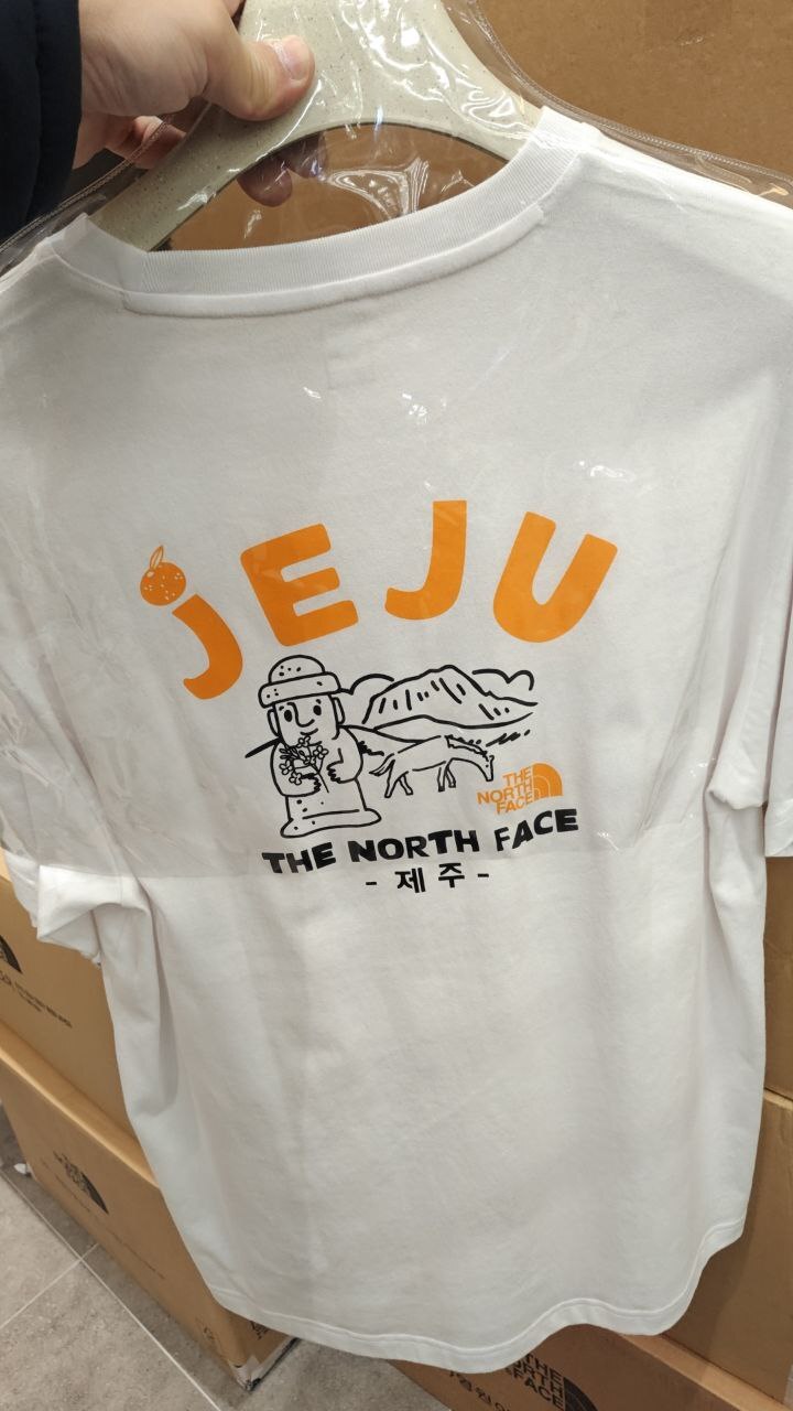 [K] THENORTHFACE WHITE TNF JEJU EDITION S/S R/TEE, NT7UR44B-WHT (KTNF92)