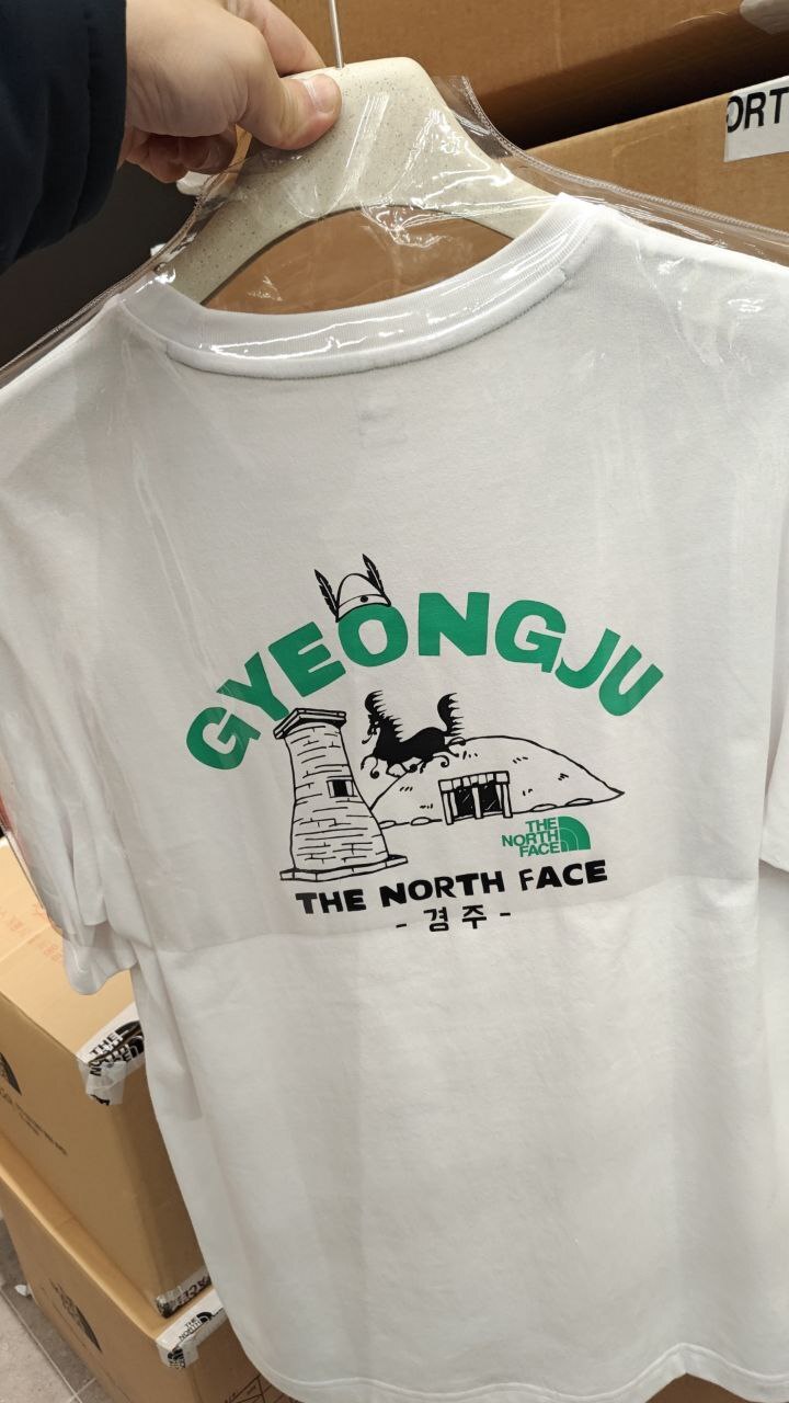 [K] THENORTHFACE WHITE TNF GYEONGJU EDITION S/S R/TEE, NT7UR45B-WHT (KTNF94)