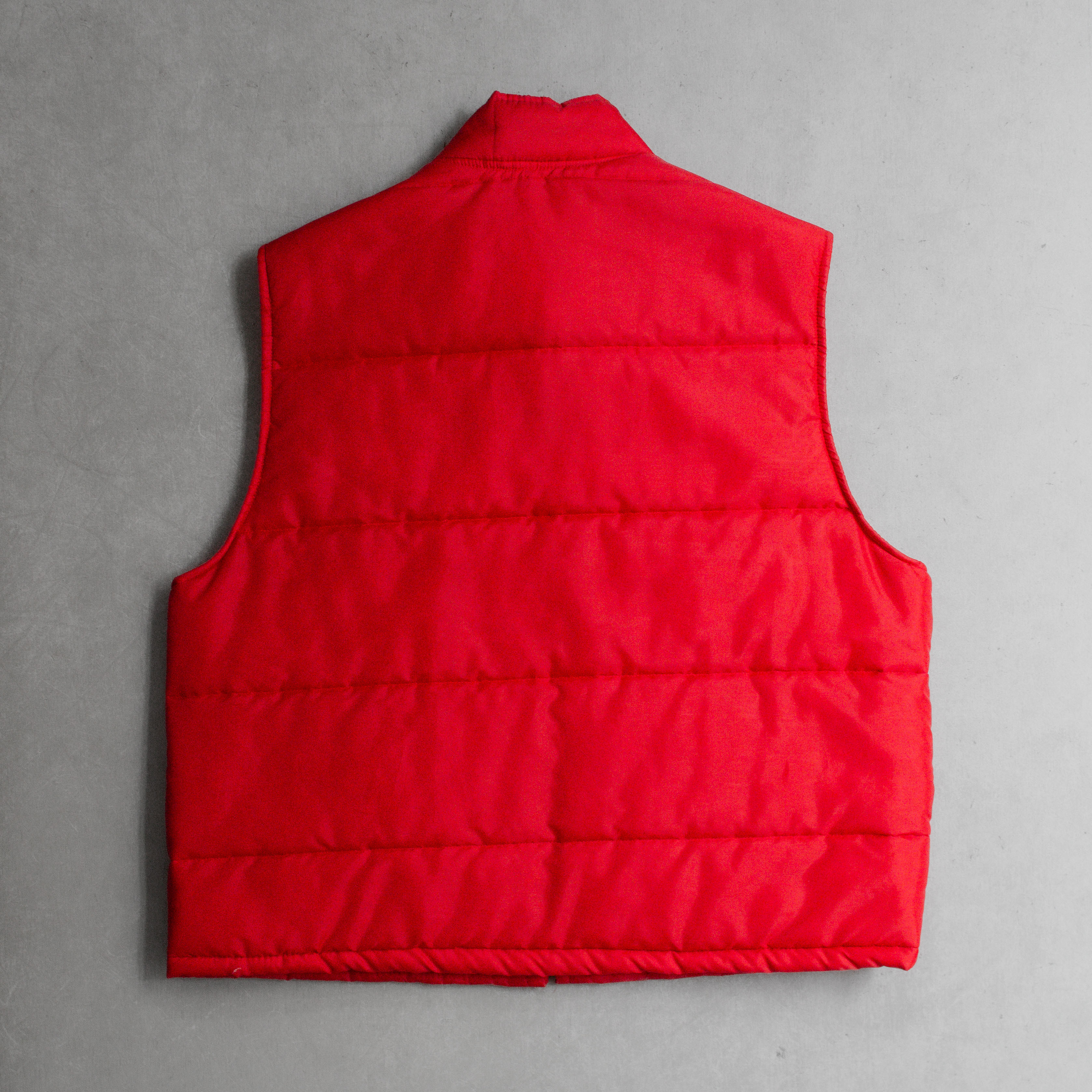 CAP'N JAC PUFFER VEST 美國 紅色 絎縫 鋪棉 背心 L